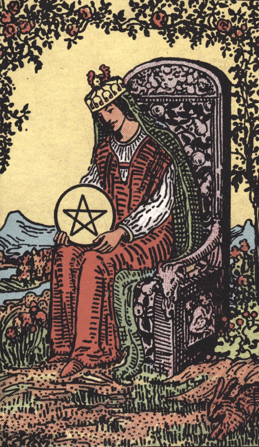 Incandescent Tarot - Queen of Pentacles Tarot Card Meaning